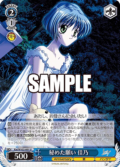 秘めた願い 佳乃 【Kai/W102/091U】